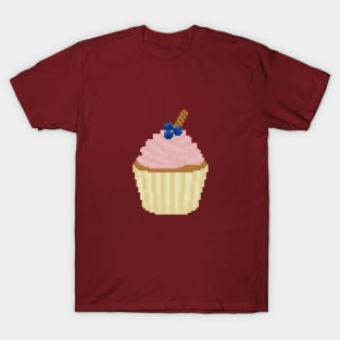 Pink cupcake pixel art T-Shirt